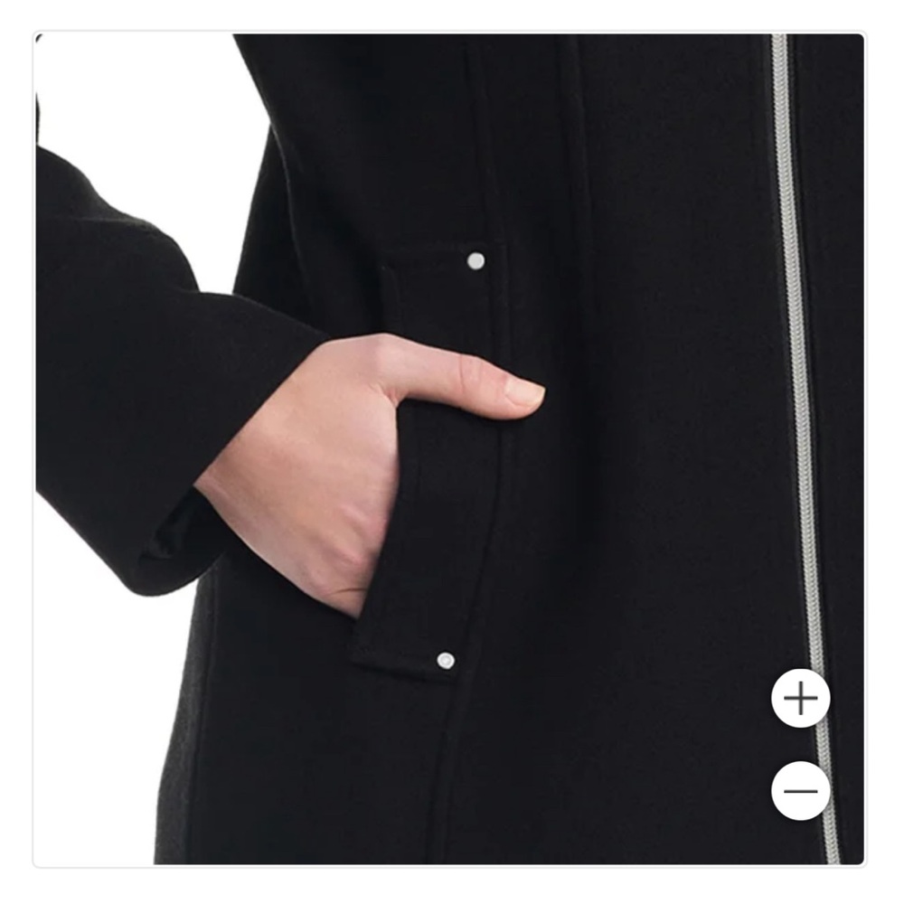 Vince Camuto Ladies' Hooded Full-Zip Jacket Black - Picture 5 of 5